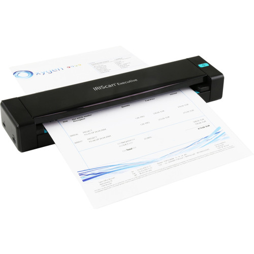 Ergoguys Iriscan Executive 4 Duplex Portable Document Scanner. Scans Front/Back Of Documents, Receipts, Business Cards At 8 Ppm. USB-Powered Scanner for Traveling Or Hybrid Work Environment - 458738