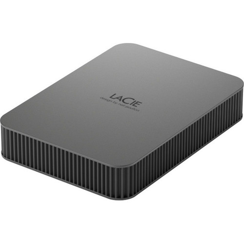 Seagate LaCie 5TB External USB-C Drive Drive - Grey - Works With USB-C host: USB4, USB 3.0, Thunderbolt 4, Thunderbolt 3 - STLR5000400