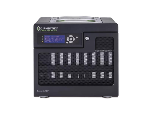 Ciphertex SecureNAS CX-80KSSD 60TB Encrypted NAS, SSD, 4-Core Xeon, 32GB RAM - SNCX80KSSD-4C-32G-60TB