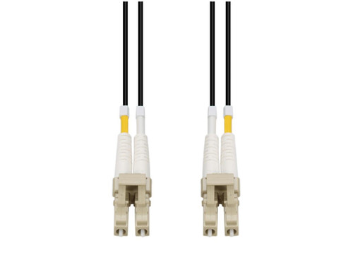AddOn 0.5M Lc To Lc Black Om4 Duplex Ofnp (Plenum-Rated) Fiber Patch Cable - ADD-LC-LC-0-5M5OM4P-BK