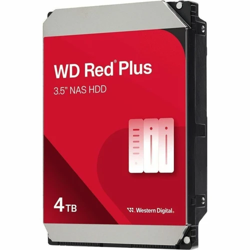 Western Digital Wd Red Plus Internal Nas HDD 3.5" - 4 TB - SATA  - 180Mbps - 5400RPM - 128Mb - WD40EFZZ