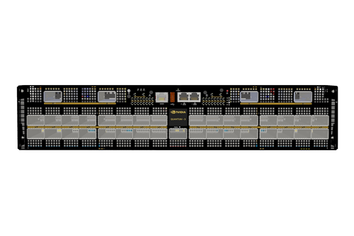 Nvidia Quantum-3 based Two-Adjoining XDR InfiniBand Switches, Q3200-RA, 2U, with 36 XDR Ports over 18 OSFP cages per Switch, 4 Power Supplies (Power Cords Not Included), Standard Depth, Managed, C2P Airflow, Rail Kit - 920-9B34F-00RX-FS0