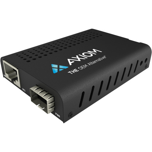 Axiom Mini 100Mbs Rj45 To SFP Fiber Media Converter - Open SFP Port - Taa Compliant - MFA7A50-C005-AX