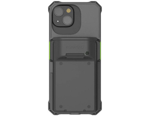 KoamTac KDC1000 Standard SmartSled Scanner for iPhone13 Pro - The next-gen SmartSled offers two scanning orientations. The standard KDC1000 features forward-facing scanning, while the KDC1100 offers a downward-angled scan engine - 502700