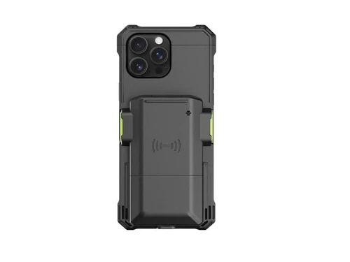 KoamTac KDC1200 ER SmartSled Scanner and Mid-range RFID reader US for iPhone16 Plus - The KDC1200 SmartSled delivers exceptional barcode and RFID scanning performance, featuring forward-facing 2D imager options for standard - 521792