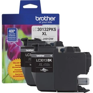Brother Original High Yield Inkjet Ink Cartridge - Twin-pack - Black - 2 Pack - LC501XL2PKS