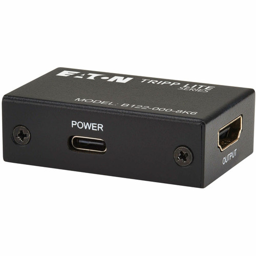 Eaton Tripp Lite Series 8K HDMI Signal Booster/Extender (F/F) - 8K 60 Hz, 4K 120 Hz, 4:4:4, Hdr10+, Up To 10M - B122-000-8K6