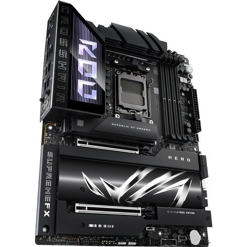 Asus ROG Crosshair X870E Hero Gaming Desktop Motherboard - AMD X870E Chipset - Socket AM5 - ATX - ROG CROSSHAIR X870E HERO BTF