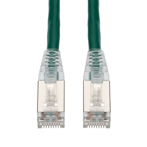 AddOn 52Ft Green Cat 6 Shielded Pvc Ethernet Cable Snagless Easy Clear Boot RJ-45 M/M - ADD-52FCAT6S-GN