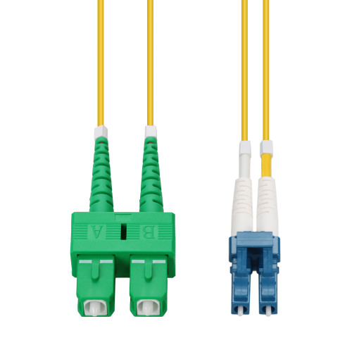 AddOn 10M Asc To Lc Yellow Os2 Duplex Ofnp (Plenum-Rated) TAA Smf Fiber Patch Cable - ADD-ASC-LC-10M9SMFP-TAA