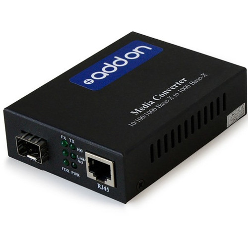 AddOn 10/100/1000Base-Tx(RJ-45) To Open SFP Port Media Converter - ADD-MC-PRO-1000AS-SFP