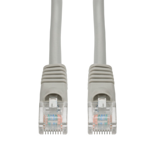 AddOn 50-Pack 1Ft Gray Cat 6A Pvc Ethernet Cable Snagless Bubble Boot RJ-45 M/M Bulk Bag Packaged, No Twist Ties - ADD-1FCAT6A-GY-50PK