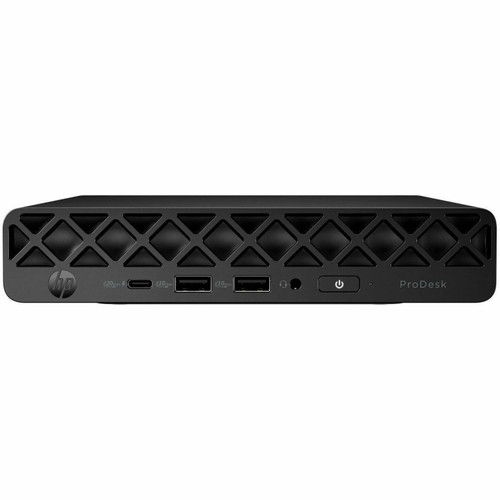 HP ProDesk 4 G1i Desktop Computer - Intel Core Ultra 5 225T - 16 GB - 256 GB PCI Express NVMe SSD - Mini PC - Jack Black - D32MZAT#ABA