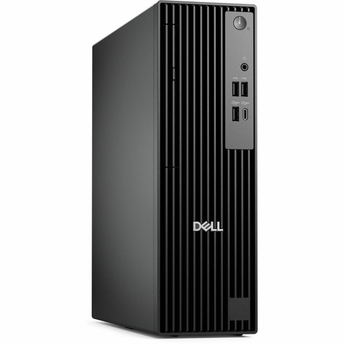 Dell Pro Slim QCS1255 Desktop Computer - AMD Ryzen 5 8500G - 16 GB - 512 GB PCI Express NVMe 4.0 SSD - Slim PC - Standard Black - RV955