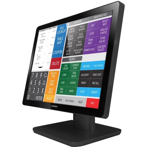 Gvision 18.5in Wide LCD Touch Screen, PCAP 10 Point Touch (USB), Desktop, LED, VGA+HDMI, Audio In, 1366x768, 250 Nits, 1000:1 Contrast, Speakers(option), - D19ZC-A2-45PG