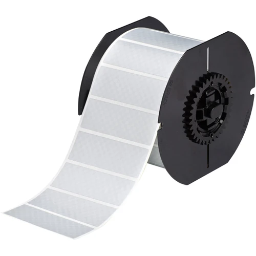 Brady B30 Series Tamper Evident Metallized Polyester Labels - 3 in W x 100 ft L - Thermal Transfer - B30C-3000-438-SL
