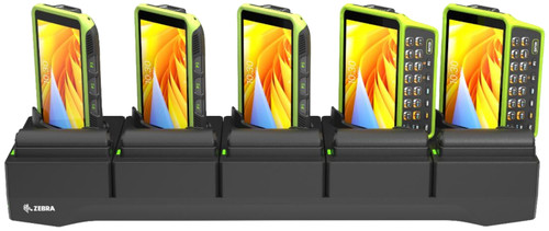 Zebra EVM/EMC, WT5400/WT6400 5-SLOT CHARGE ONLY CRADLE W/ BATTERY CHARGER - CRD-WT5X6-5S5BC-01