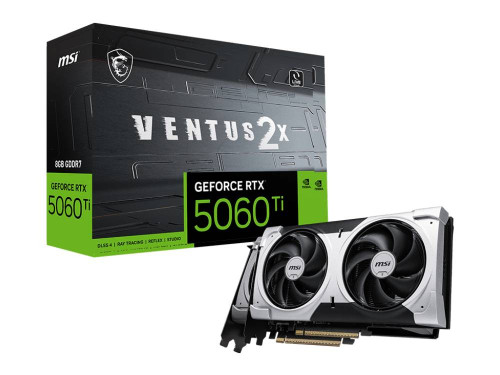 MSI Nvidia Geforce Rtx 5060 Ti - Pci Express 5.0 X16 - Video Memory / Installed Size: 16 - Gddr7 - Displayport X 3 (V2.1B); Hdmi X 1 (As Specified In Hdmi 2.1B: Up To 4K 480Hz Or 8K 120Hz With Dsc, Gaming Vrr, Hdr) - G506T8V2CWP