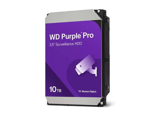 Vivotek Western Digital Purple 10TB HDD - Engineered for advanced AI-enabled recorders, video analytics appliances, deep-learning servers, and cloud-based storage, including RAID and JBOD - WD102PURP