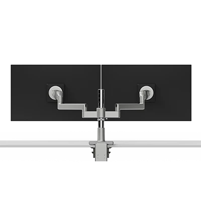 Humanscale MFlex M2 Pro Monitor Arm, Monitor Arm: MFlex M2 Arms, First Row Configuration: Dual Bracket for 2 Monitors, Arm Color: Silver, Arm Links: 4/Dynamic, - X22SCTBC242DETB