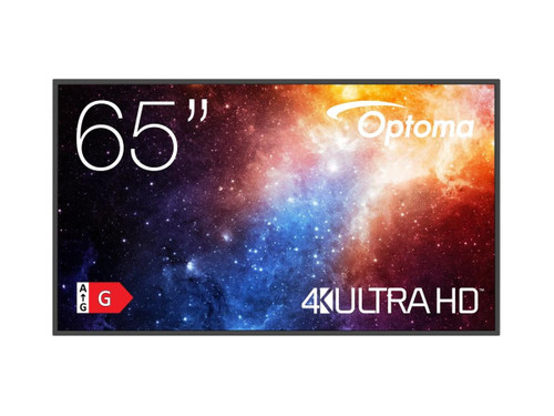 Optoma 65INCH 4K UHD PROFESSIONAL FLAT PANEL DISPLAY. WI-FI 6 & BT5, ANDROID 11.0 OS,32GB ROM, 3X HDMI 2.0,1X HDMI OUT,2X USB-A PORTS,1X USB-C,3.5MM & SPDIF - N3651K-AT