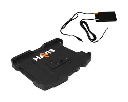 Havis Docking Station For Panasonic Toughbook 55 & 56 With Standard Port Replication & Dual Pass-Thru Antenna Connections & Havis Power Supply - DS-PAN-445N-2