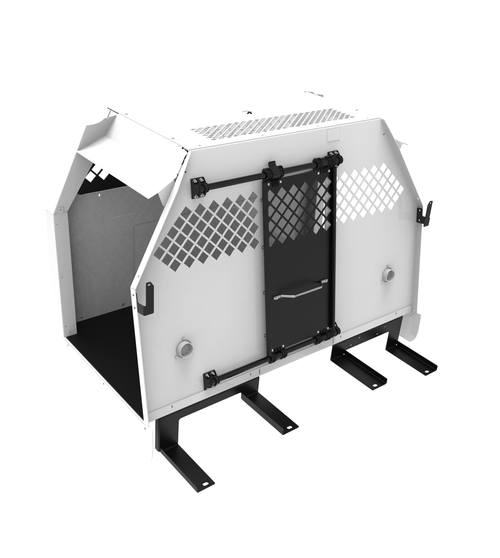 Havis Standard K9 Transport System For 2019-2026 Dodge Ram 1500 (Dt) - White - K9-D28