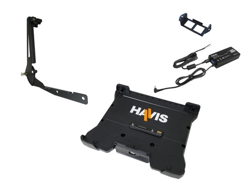 Havis Package - Docking Station For Getac B360 And B360 Pro Laptops With Pass-Thru Antenna Connections, External Power Supply With Bare Wire & Screen Support - PKG-DS-GTC-1215-3-BW