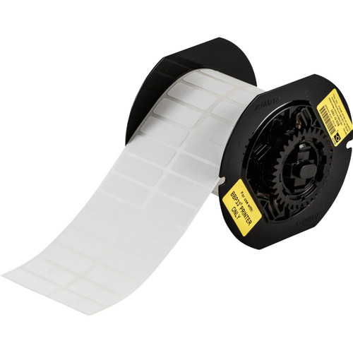 Brady B33 Series General Identification Vinyl Labels 0.5 in H x 2 in W White 2500/RL - B33-53-439