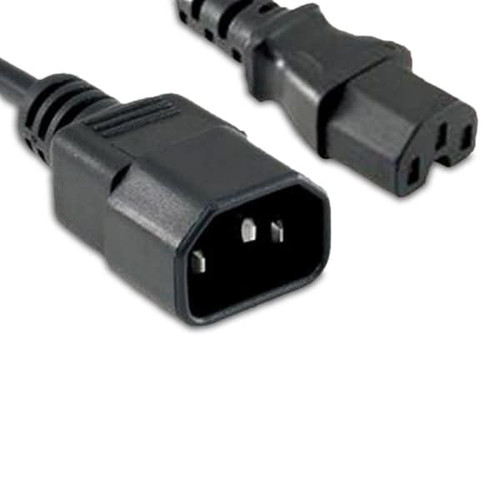 Enet C14 to C15 Power Extension Cord 15A 14AWG 20ft Blue - NCNR: Non-Cancelable and Non-Returnable - C14C15-BL-20F-ENC