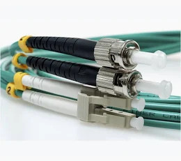 Enet ST to LC 9/125 Singlemode Duplex Yellow 0.5 Meter Fiber Cable TAA Compliant - NCNR: Non-Cancelable and Non-Returnable - STLC-SM-0.5M-ENT