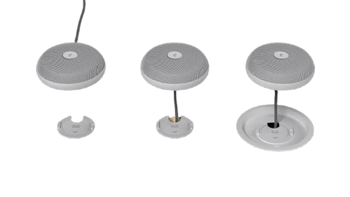 Cisco Replacement Bottom Cover for Table Mic Pro - Carbon Black (3-Pack) SPARE - CS-MIC-ARY-COV-C=