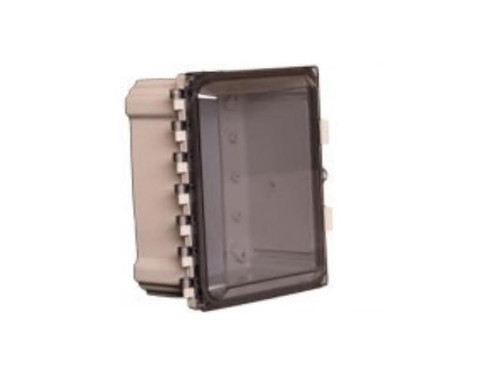 Acceltex 10X8X4 Nonconfigured Polycarbonate Enclosure With Clear Door And Latch Lock - ATS-00044