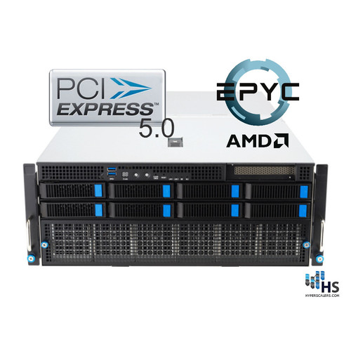 ASUS ESC8000A-E12P H200/RTX PRO 6000 Blackwell 4U Rack Server - AHG1