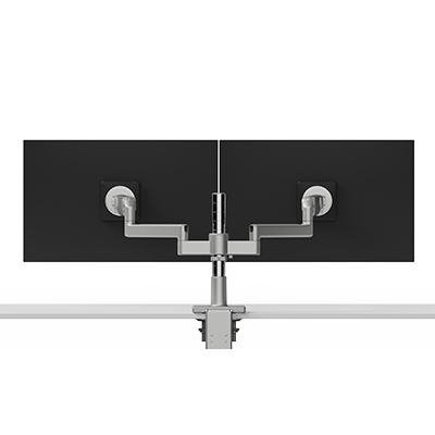 Humanscale M/Flex M2 Pro Dual Monitor Arm, Dynamic Links with Slider, 12IN Post, 100x100mm VESA, White with White Trim - X22HDSBD121NNNN