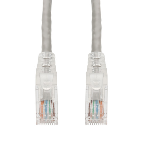 AddOn 9ft Gray CAT 6A PVC Ethernet Cable Snagless Easy Clear Boot TAA RJ-45 M/M - ADD-9FCAT6A-GY-TAA