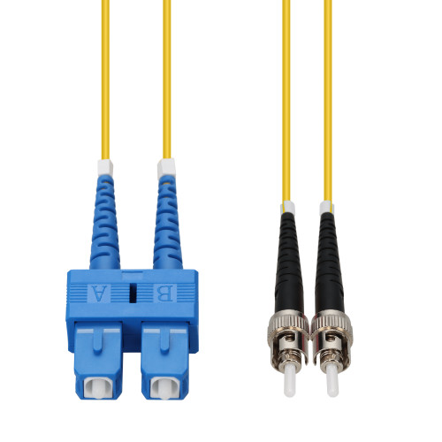 AddOn 2m SC to ST Yellow OS2 Duplex OFNR (Riser-Rated) TAA SMF Fiber Patch Cable - ADD-SC-ST-2M9SMF-TAA