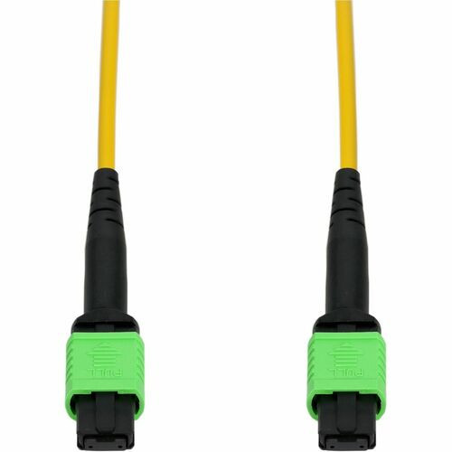 AddOn 3m MPO/APC to MPO/APC Yellow OS2 OFNR (Riser-Rated) 24-Strand SMF Fiber Patch Cable - ADD-24FMPOMPO-3M9SMF