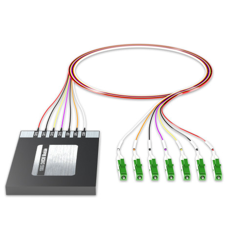 AddOn 4+2 Channel OSP DWDM Mux/Demux C16-C19 with Upgrade and Express Ports, LC/APC Connectors on 40in Single-Mode Pigtails - ADD-WDM-O0411-16-ALC-UE