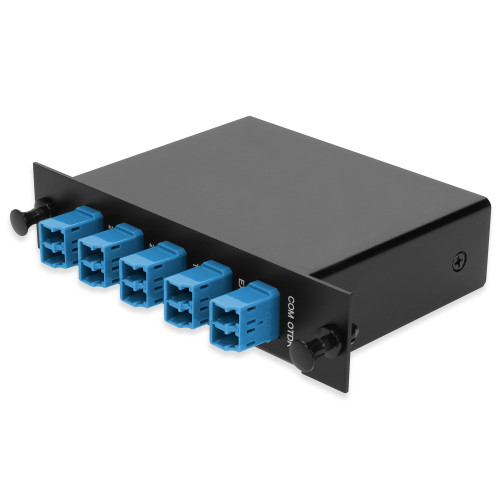 AddOn 4+3 Channel LGX DWDM Mux/Demux C20-C23 with OTDR, Test Tx/Rx, Upgrade, and Express Ports, LC/UPC Connectors - ADD-WDM-L0411-20-ULC-UTOE