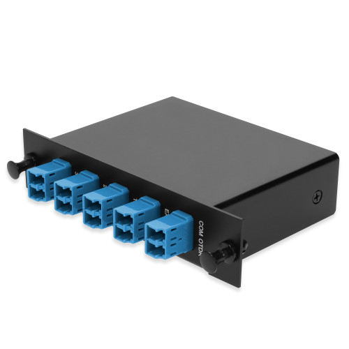 AddOn 4+3 Channel LGX DWDM Mux/Demux C28-C31 with OTDR, Test Tx/Rx, Upgrade, and Express Ports, LC/UPC Connectors - ADD-WDM-L0411-28-ULC-UTOE