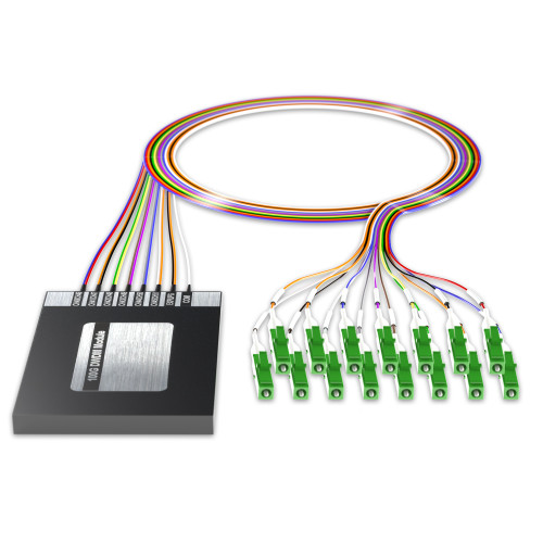 AddOn 12+2 Channel OSP DWDM Mux/Demux C40-C51 with Upgrade and Express Ports, LC/APC Connectors on 40in Single-Mode Pigtails - ADD-WDM-O1211-40-ALC-UE