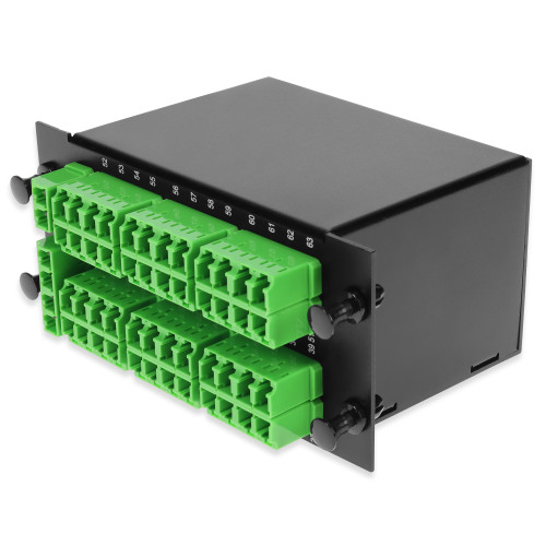 AddOn 48+3 Channel LGX DWDM Mux/Demux C16-C63 with OTDR, Test Tx/Rx, Upgrade, and Express Ports, LC/APC Connectors - ADD-WDM-L4811-16-ALC-UTOE
