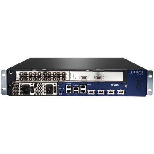 Juniper Mx80-48T Chassis Adv Bundle, Dc Power Supply, Fan Tray With Filter, Junos-Ww License, Mx80 - MX80-48T-DC-B