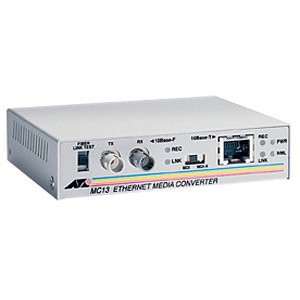 Allied Telesis TAA (Federal) 100TX to 100FX/ST Multi-Mode Fast Ethernet Media Converter, NA Power - AT-MC101XL-90