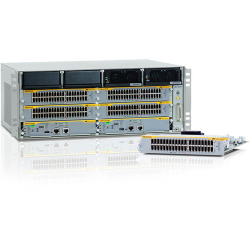 Allied Telesis 6 slot chassis. Can accept 2 CFC and 4 x cards Includes AT-SBxFAN06 - AT-SBx8106