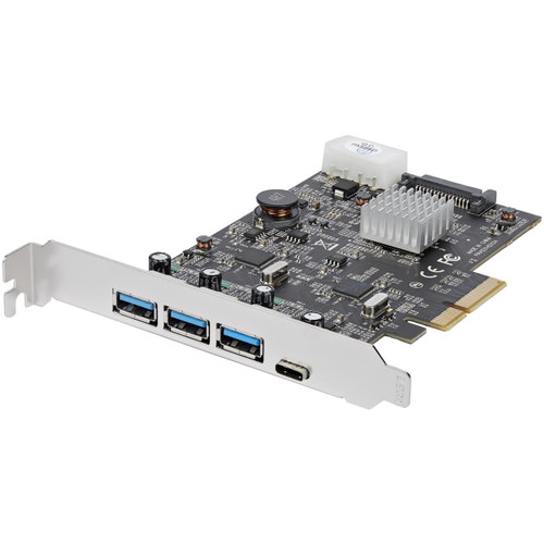 StarTech 4-Port USB 3.1 PCIe Card - 3X USB-A and 1X USB-C - 2X Dedicated Channels - PEXUS313AC2V
