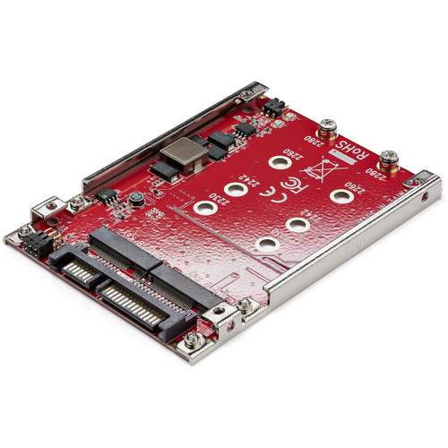 StarTech Dual-Slot M.2 Drive to SATA Adapter for 2.5" Drive Bay - RAID - S322M225R
