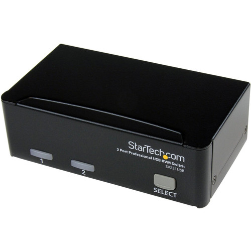 StarTech 2 Port Professional USB KVM Switch Kit with Cables - SV231USB