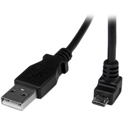 StarTech 2M Micro USB Cable - a to Up Angle Micro B - USBAUB2MU